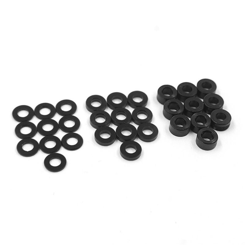 Yeah Racing Aluminium M2 X 4Mm Flat Washer 0.5Mm 1.0Mm 2.0Mm 10Pcs Each