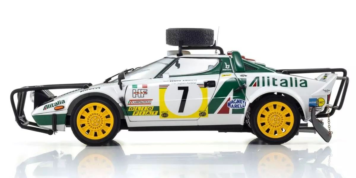 Kyosho 1:18 Lancia Stratos Hf S.Munari 3Rd Safari Rally 1977 Nr.7