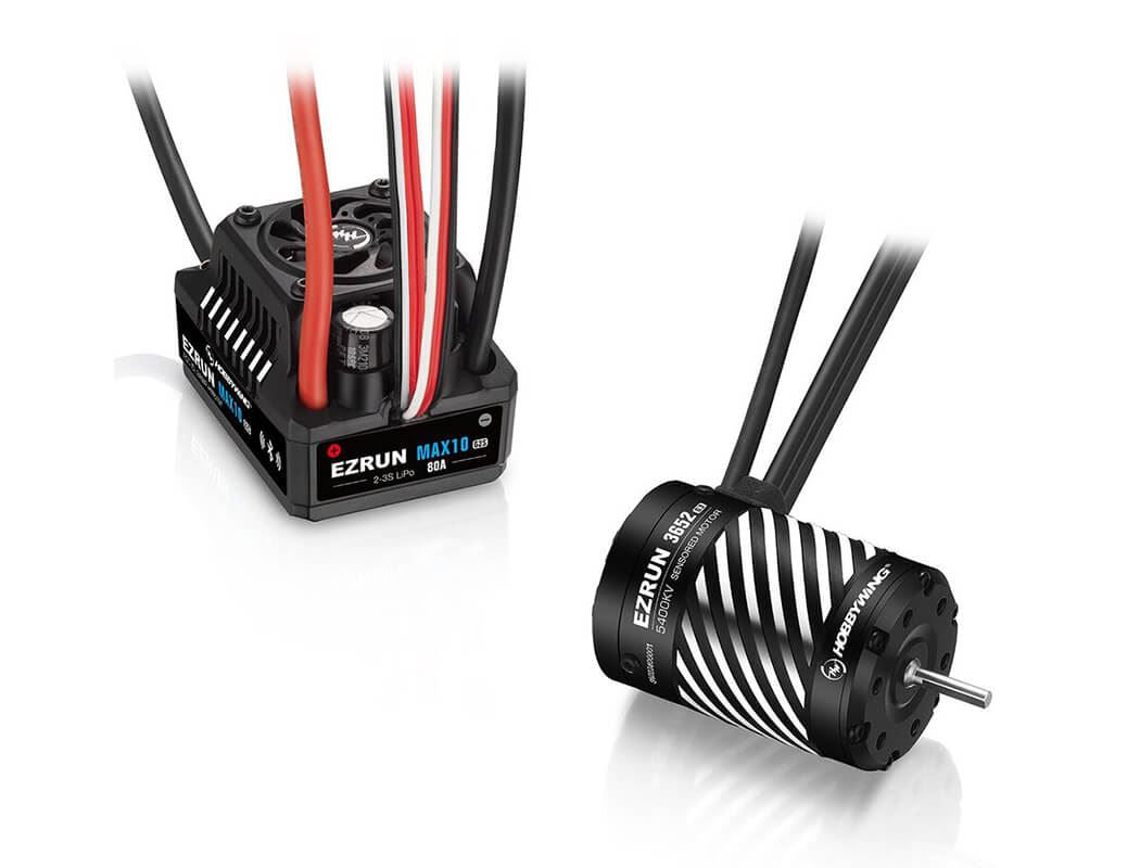 Hobbywing Combo Max10 G2S 80A Esc 3652Sd 4500Kv Blk G3 Motor