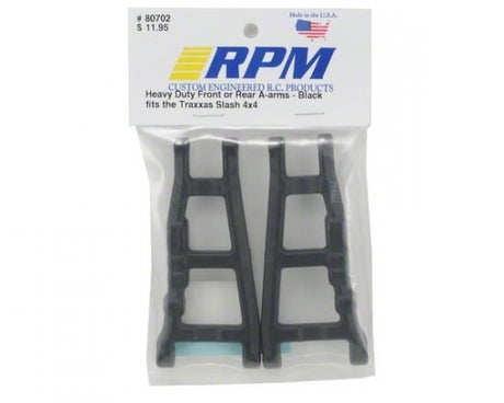 RPM Front Or Rear A-Arms For Traxxas Slash 4X4 - Black 1Pr