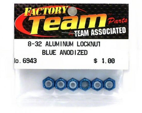 Team Associated Blue 8-32 Alum. Nuts