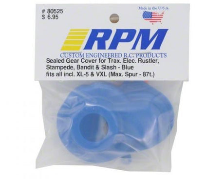 RPM RPM Gear Cover Blue Traxxas Rustler/Stampede/Bandit/Slash