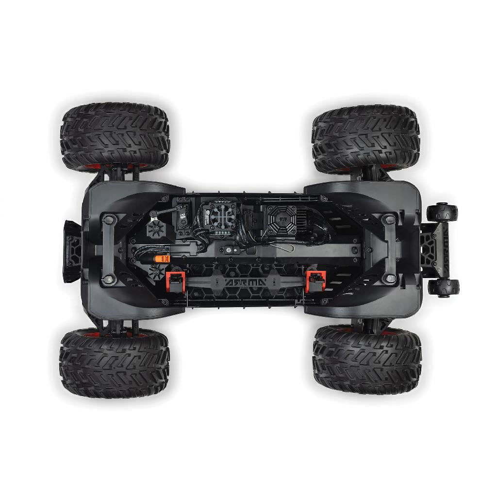 Arrma 1/8 Quake 4S Dsc 4X4 Rtr Monter Truck, Le Black/Pearl