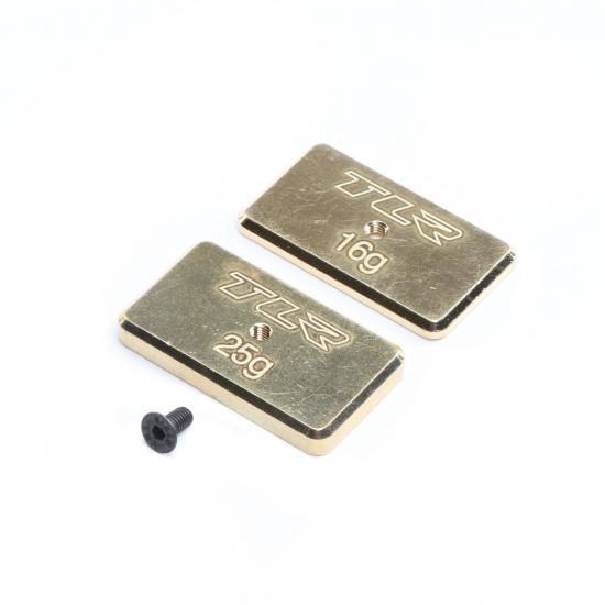 Losi Rear Brass Weight Set - 16g And 25g: 22 5.0