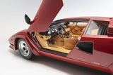 Kyosho 1:12 Lamborghini Countach Lp500 S Red/Tan Interior