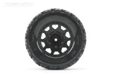 Jetko Ex Tyre Mt Tomahawk Black Wheel 2.8In Hex 12-14-17Mm (2)