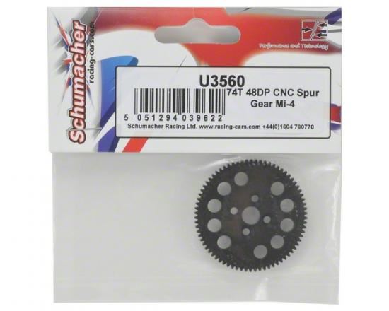 Schumacher 74T 48Dp CNC Spur Gear Mi-4
