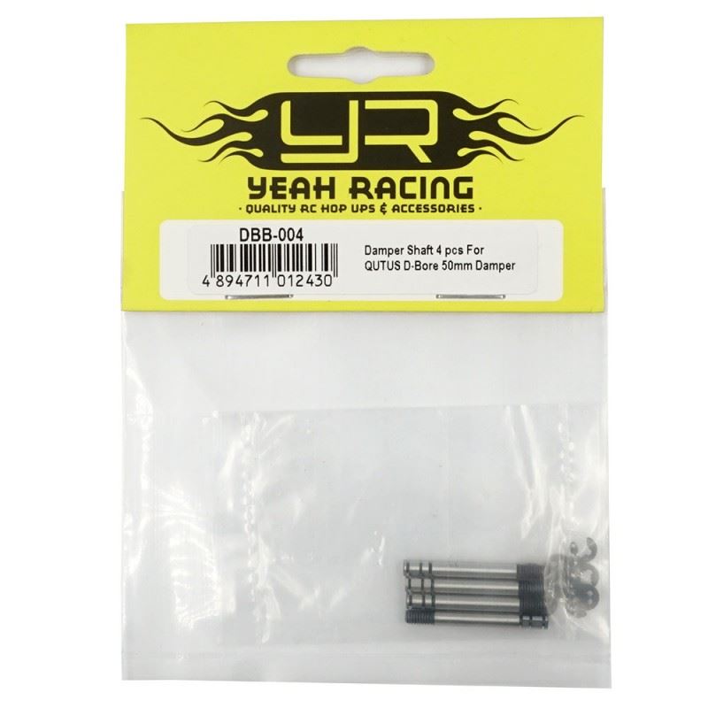 Yeah Racing Damper Shaft 4 pcs For QUTUS D-Bore 50mm Damper