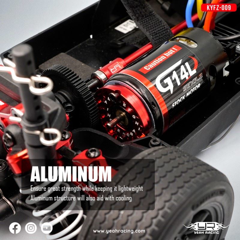 Yeah Racing Aluminum Motor Mount For Kyosho Fazer Mk2