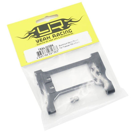 Yeah Racing Aluminium Servo Mount For Traxxas TRX-4 TRX-6 Black