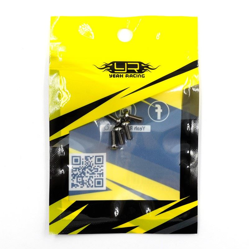 Yeah Racing Titanium Tc4 M3X8Mm High Precision Button Head Socket Screw 5 Pcs