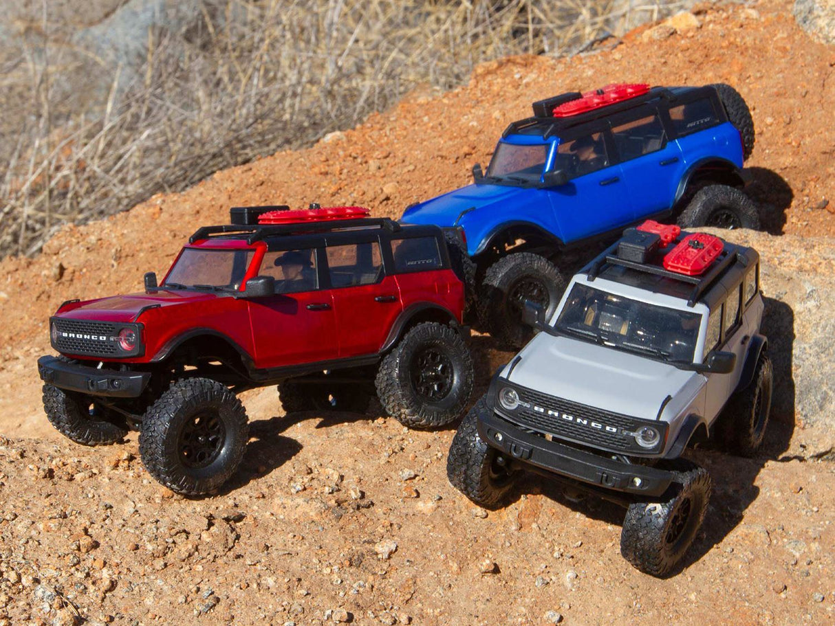 Axial 1/24 SCX24 2021 Ford Bronco 4WD Truck Brushed RTR, Blue