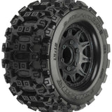 Proline 1/10 Badlands Mx28 Fr/Rr 2.8In Mt Tires Mounted 12mm Blk Raid