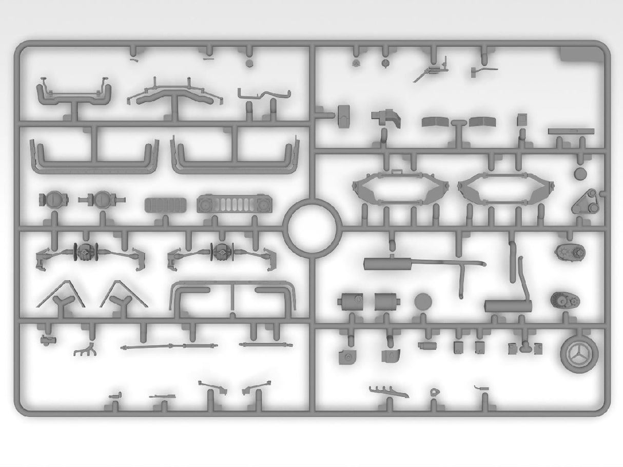 Icm 'Drone Hunters’ Humvee M1097A2 Cargo Carrier, Dshkm & Crew Figures)