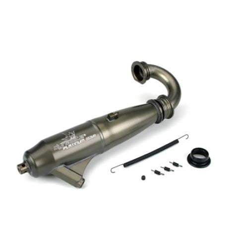 DYN 1/8 053 Mid-Range Inline Exhaust Sys:Hard Anodised