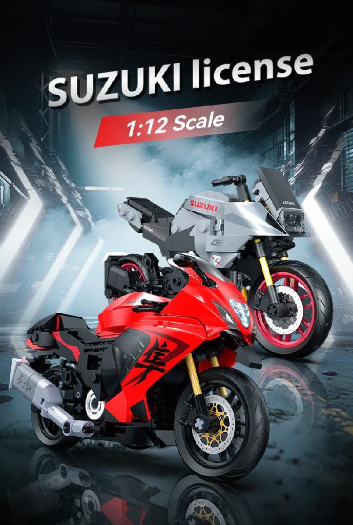 Cada 1:12 Suzuki Hayabusa Motorbike - 299 Pcs