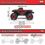 Arrma 1/16 Quake Grom 4X4 Rtr Monster Truck Green