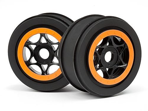 HPI Ah-64 Wheel Black/Orange (42X83mm/2Pcs)