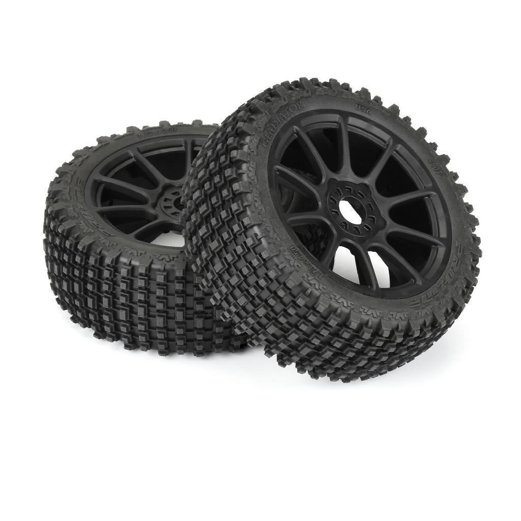Proline 1/8 Gladiator M2 Fr/Rr Buggy Tires Mounted 17mm Black Mach 1