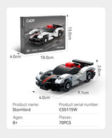 Cada Mini Stormlord Sports Car - 70 Pcs