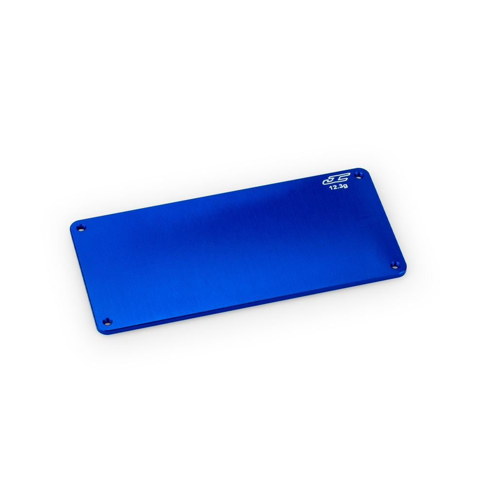 Rc10B7 Aluminum Electronics Plate 12.3G - Blue