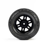 Pro-Line Menace Front/Rear Street Tires Mounted 12Mm Black Split Six