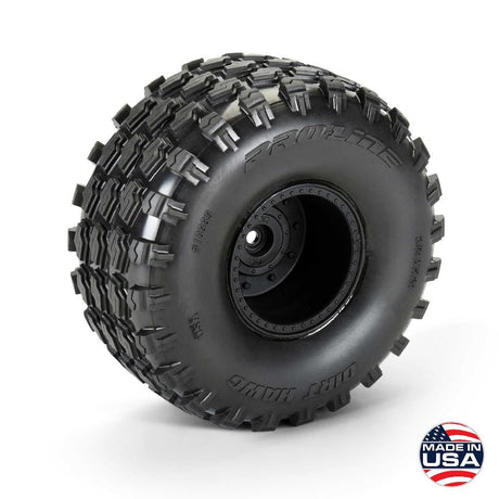 Pro-Line 1/10 Dirt Hawg 2.0 F/R 2.6In Mt Tires Mounted Arrma Stock Whe