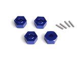 Aluminium 14Mm Hex Hub Set (Blue/4Pcs)