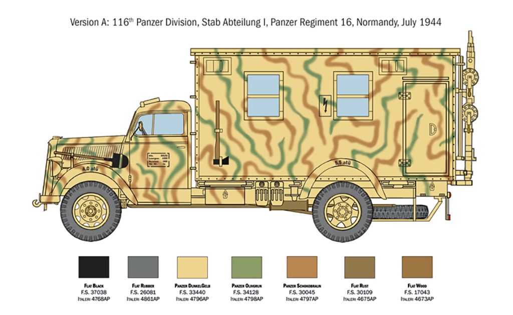 Italeri Sd.Kfz.305/22 Opel Blitz Radio Truck
