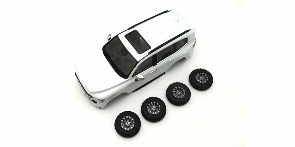 Bodyshell Toyota Land Cruiser 300 White Mini-Z 4X4 Mx01