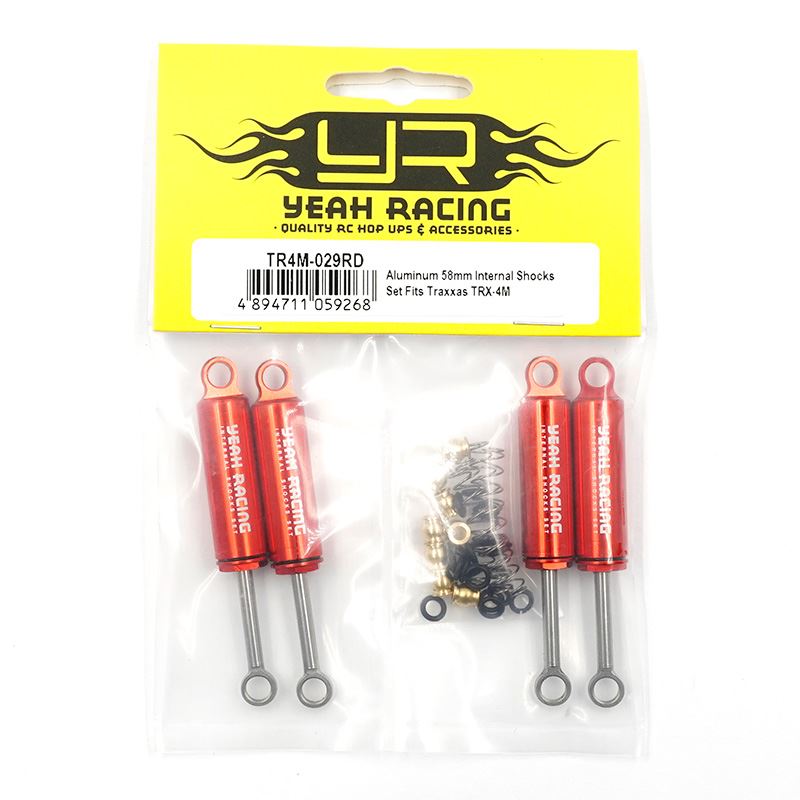 Yeah Racing Aluminum 58Mm Internal Shocks Set Fits Traxxas Trx-4M