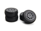 Sidepin Sc Wheel/Tyre Set (Grey/Front/Rear)