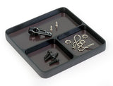 Fastrax Aluminium Square Magnetic Maintenance Tray 98X98Mm Black