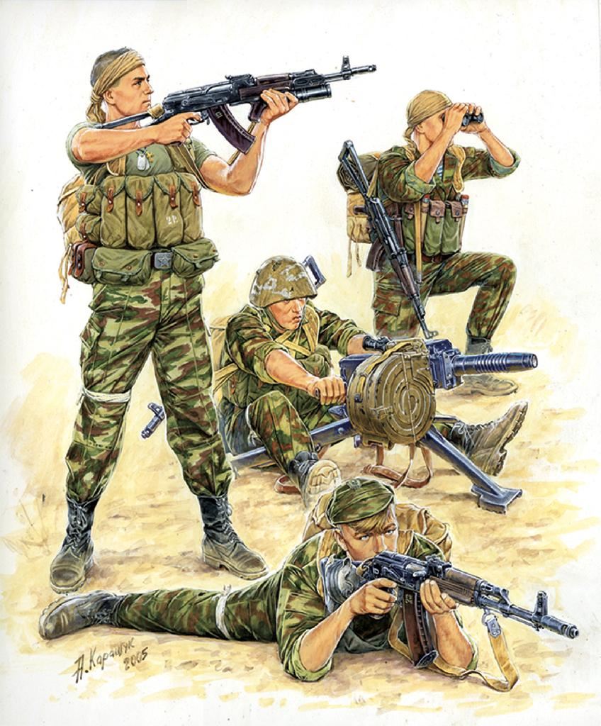 Zvesda Russian Special Forces Fire Support Team