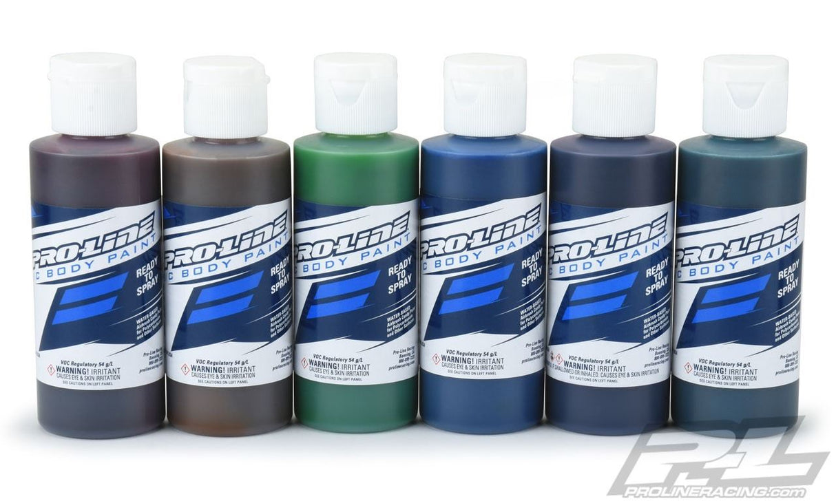 Proline Rc Body Paint - Candy Set Red/Yell/Gre/Blue/Vio/Turq