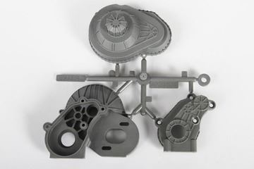 Axial LCX Transmission Case (Silver)