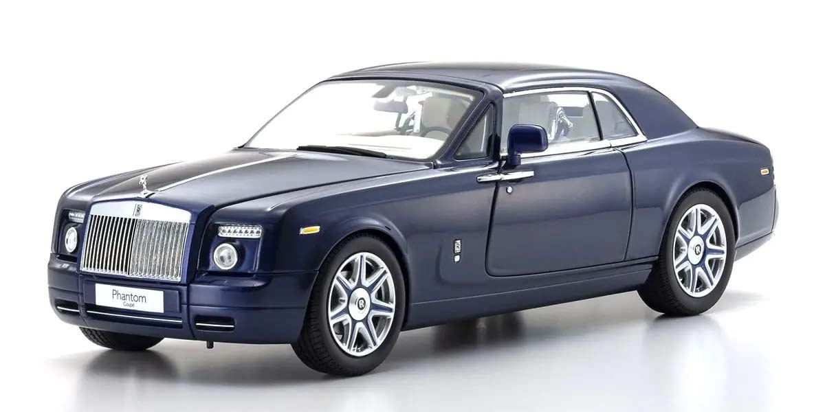 Kyosho 1:18 Rolls-Royce Phantom Coup? 2008 Blue Metallic