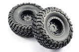 FASTRAX 1:10 CRAWLER GRANITE 2.2 SCALE WHEEL &#248;140MM TYRE (BLACK)