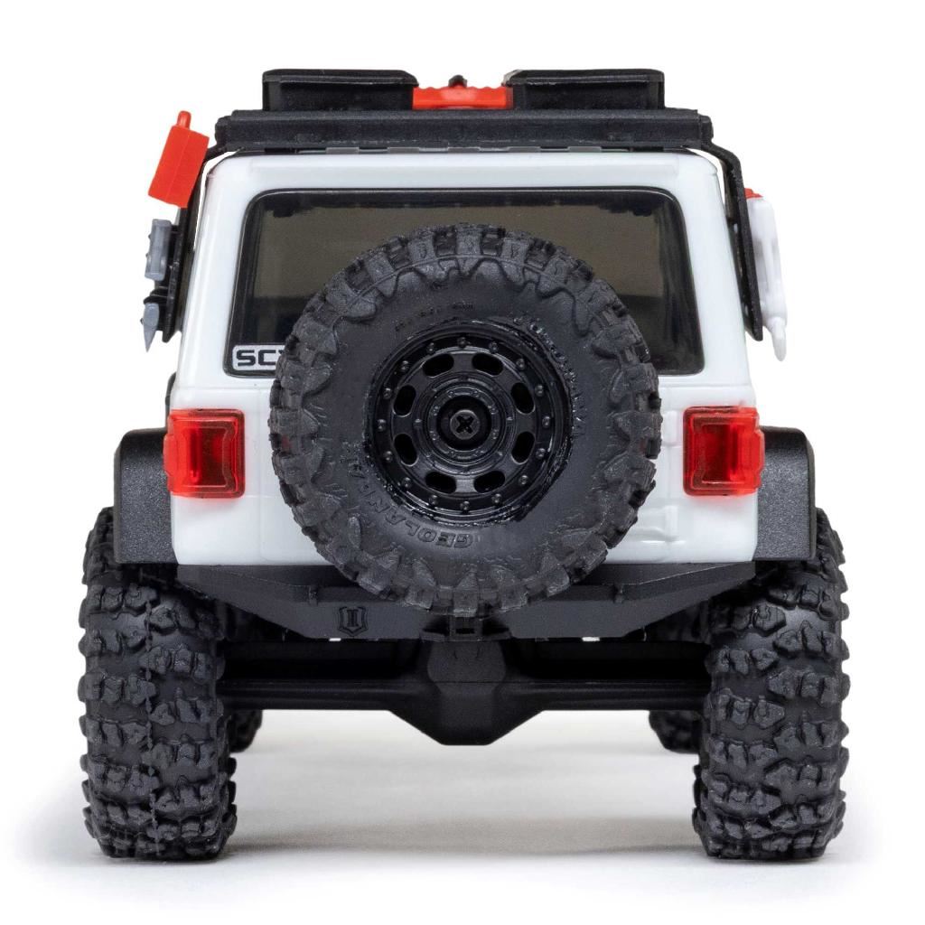 Axial 1/30 Scx30 Jeep Wrangler Jlu 4X4 Rtrrock Crawler White