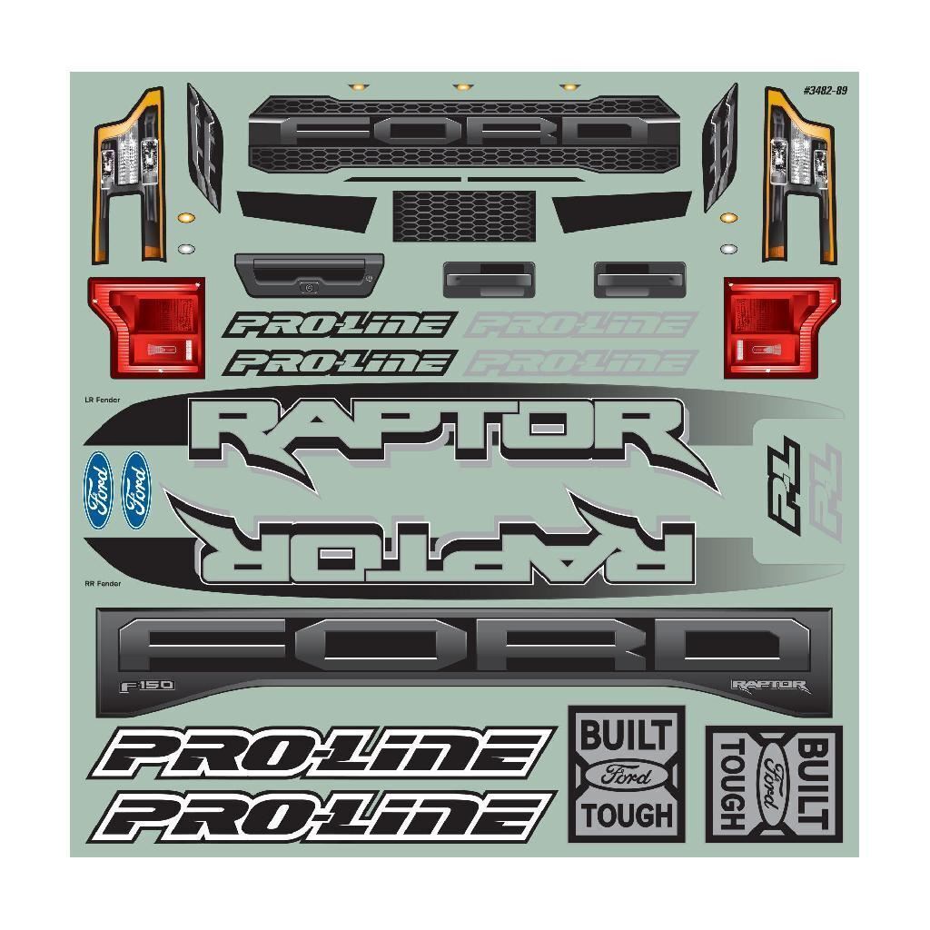 Proline 1/5 Pre-Cut 2017 Ford F-150 Raptor Clear Body: X-Maxx