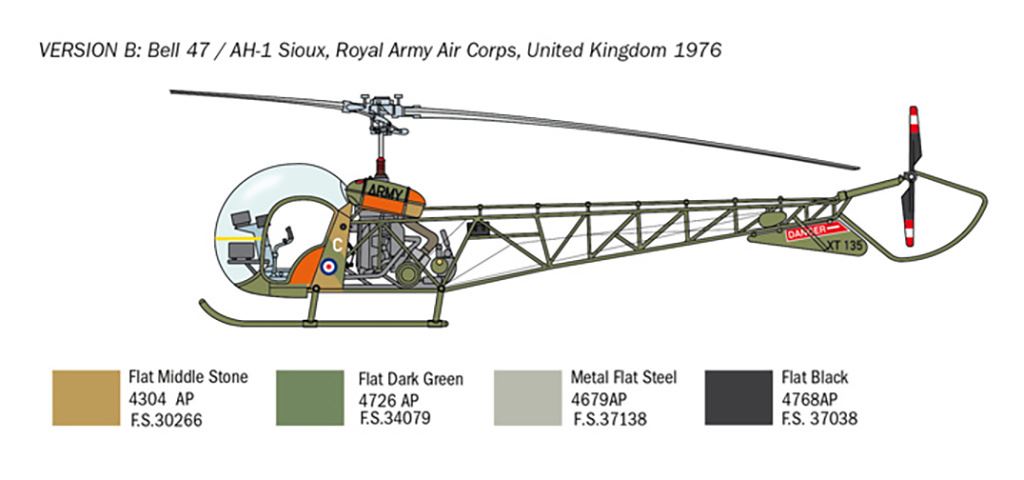 Italeri OH-13 Sioux Corean War
