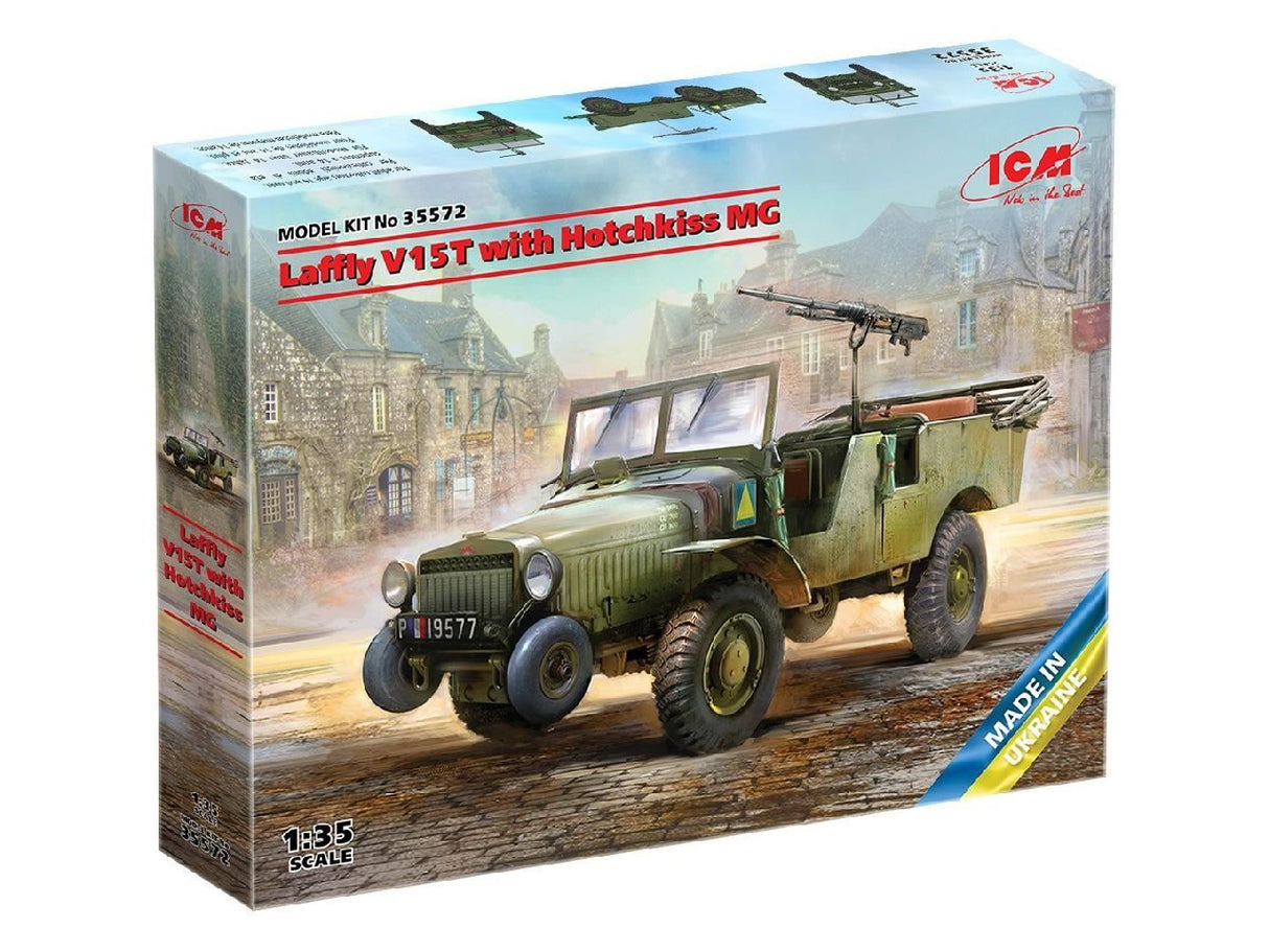 Icm Laffly V15T With Hotchkiss Machine Gun