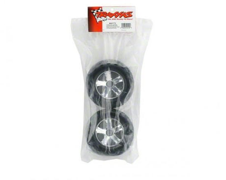 Traxxas Tires & Wheels, Assembled, Glued (2.8") (All-Star Chrome Whe