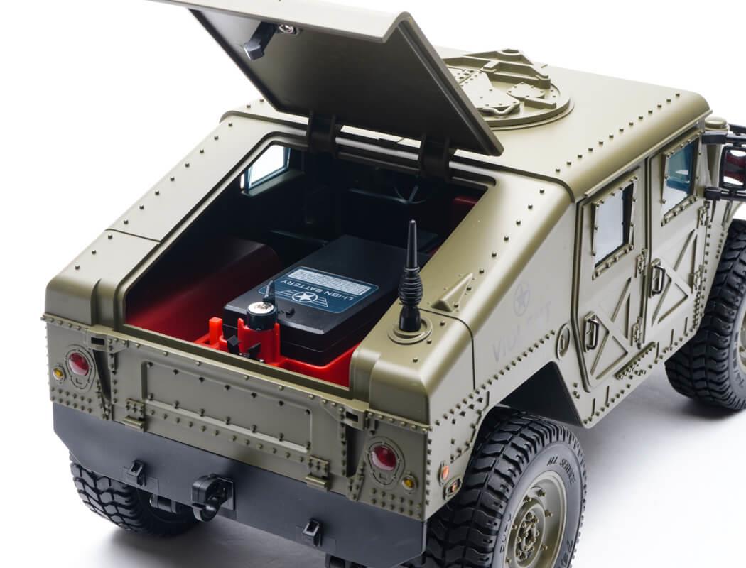 E-Zee Rc 1/16 4Wd Rc Hummer Military Truck - Green
