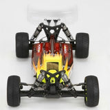 TLR Cab FWD Body & Wing Set, Clear,w/stickers: 22-4