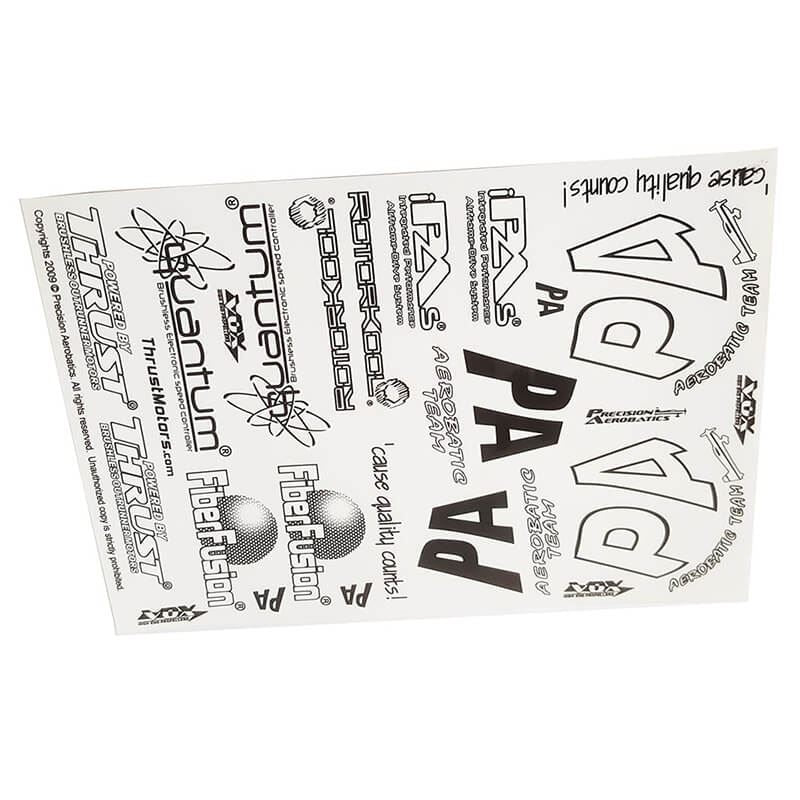 Precision Aerobatics Pa A4 Sticker Sheet