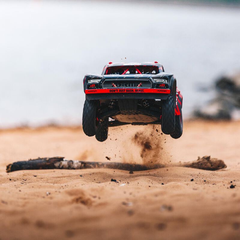 Arrma Mojave V2 6s 4WD BLX Red/Black Desert Truck with Spektrum Firma - ARA7604V2T2