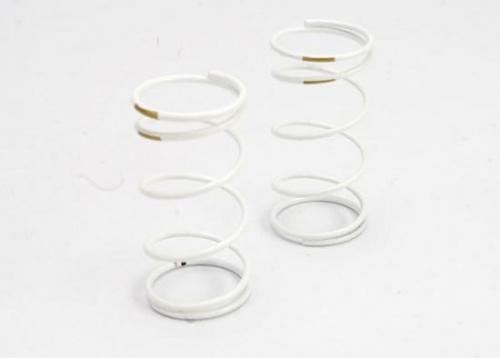 TRAXXAS Spring, shock (white) (GTR) (front) (1.3 rate gold) (1 pair)