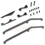 Yeah Racing High Flex Matte Graphite Side Guard Set for Yokomo YD2S Black