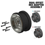 Proline 1/6 Black Rhino Armory Alum 2.9In Dual Offset Scx6 Wheels (2)